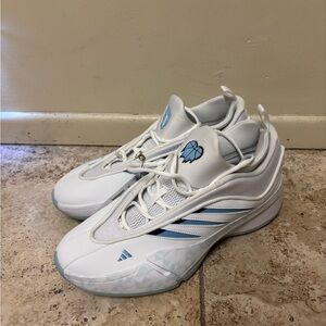 Adidas Dame 9 Cold Hearts SMU OTE Mens Size 11.5 White Basketball Shoes JR6486